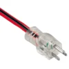 Power Supply Cords NEMA 5-15 Transparent with Indicated Light Plug, Custom Long, Color Power Cable, UL Listed