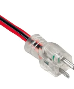 Power Supply Cords NEMA 5-15 Transparent with Indicated Light Plug, Custom Long, Color Power Cable, UL Listed