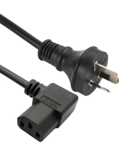 Australia Power Cord, AS NZ 3112 Plug to IEC 60320 C13 Connector, Right Angle, SAA Certified