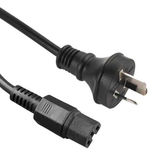 Australia Power Cord, AS NZ 3112 Plug to IEC 60320 C15 Connector, SAA Certified