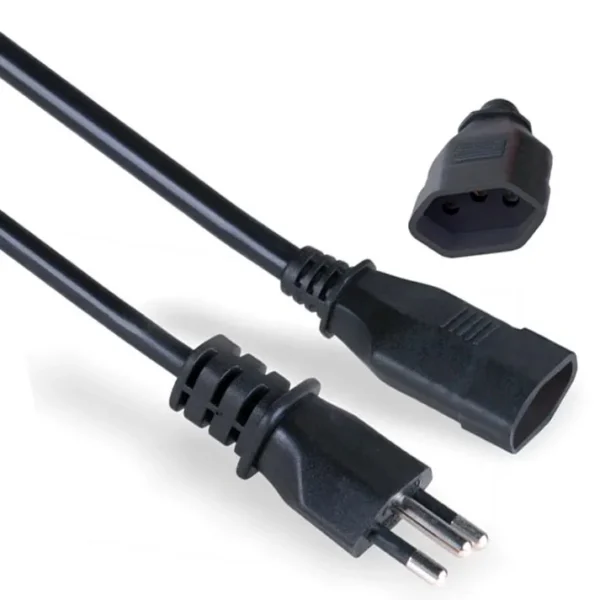 Brazil Extension Cord - NBR 14136, 20A Heavy Duty UC 2P+T Male Female AC Extension Cable