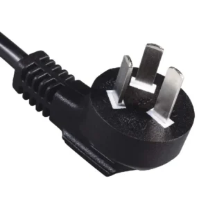 China Power Cord GB 2009 3 Wire Grounding Type I Right Angled Plug 3C Certificated round