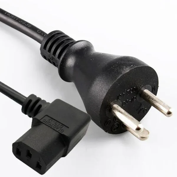 Power Up with Convenience: Denmark Power Cord - AFSNIT 107-2-D1 to IEC 60320 C13 Right Angled, DEMKO Certified