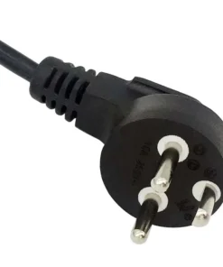 Denmark Power Cord: Right Angled Plug, AFSNIT 107-2-D1, 2 Pole 3 Wires Grounding, DEMKO Certificated