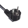 European Power Cord 16A 3 Wire CEE 7/7 Schuko Right Angled Plug VDE, CEBEC certificated