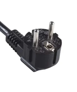 European Power Cord 16A 3 Wire CEE 7/7 Schuko Right Angled Plug VDE, CEBEC certificated