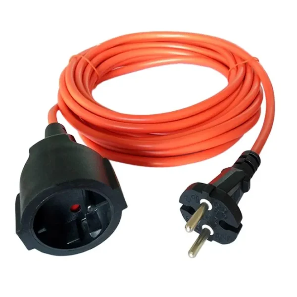 EU Extension Cord: CEE 7/17 2-Wire Ungrounding to EU 2-wire 16A Receptacle (CE, GS)