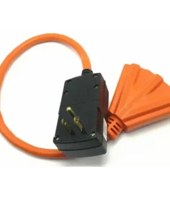 GFCI Protected Plug Extension Cord 3-Outlets NEMA 5-15P GFCI Plug To NEMA 5-15R x3 UL listed