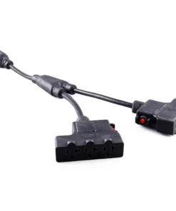 L14-30P Generator Y-Adapter Extension Cord Set Circuit Breaker NEMA 5-20R Two Fan-style 3-Outlet Custom Length Cable