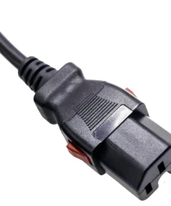 IEC 60320 C15 Power Cord with Self-Locking IEC-Lock Receptacle: