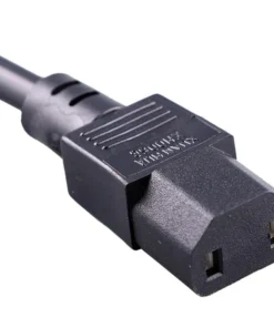 IEC 60320 C17 power cord with a straight receptacle and certifications from CE, SAA, CCC, PSE, UL, and cUL