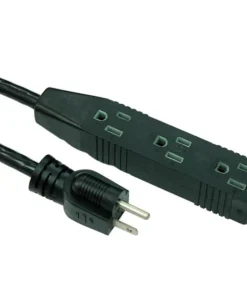 Indoor Extension Cord Triple Outlet NEMA 5-15P to 3x NEMA 5-15P UL cUL listed