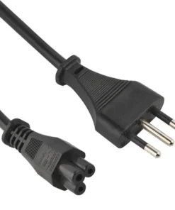 Italy Power Cord 3 Wire CEI 23-50 Standard Type L Plug to IEC 60320 C5 connector IMQ Approved