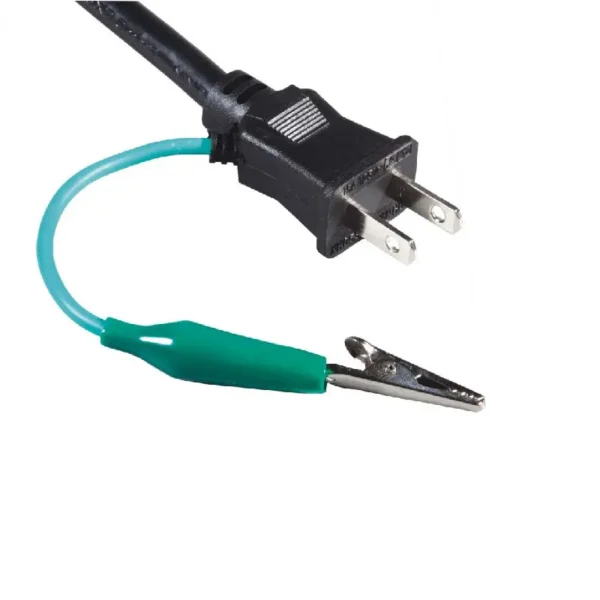 Japan 2-pole plug Alligator Clip Power Cord with PSE JET certification Rated up to 15A 125V Built to JIS 8303 standards