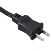 Japan Power Cord 2-prong JIS 8303 straight plug, PSE & JET safety approvals