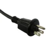 Japan Power Cord boasts a weatherproof 3-wire plug, JIS 8303 standard, and PSE & JET approvals
