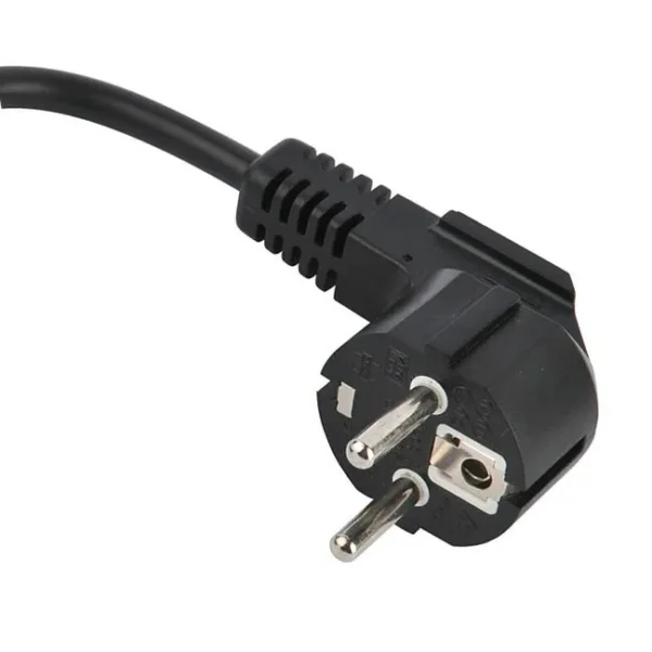 heavy-duty power cords are designed for use in South Korea with devices that require a high power output and grounding. They feature a standard Korean Type F plug with two prongs and a ground pin, and are rated for 16 amps, making them suitable for appliances