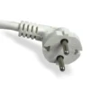 Korea Power Cord 3 Wire 16 Amp CEE 7/4, Type F Right Angled Plug (KS C 8305, KTL KC Approved)