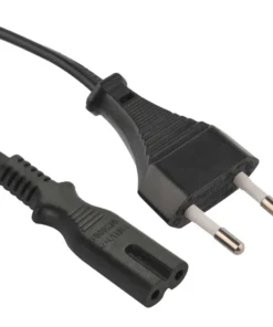 Korea Power Cord 2 Wire 2.5 Amp Type C Plug CEE 7/16 to IEC 60320 C7 Connector (KC Approved)