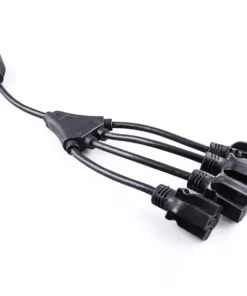 Securely Power Multiple Devices: Locking Generator Adapter Cord (L14-30P to 4x 5-15/20R) - UL Listed