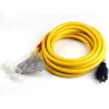 NEMA L14-30P to 4x NEMA 5-15/20R Lighted Extension Cord - UL Listed