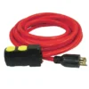 Locking Generator Extension Cord (L14-30 to 4x 5-20R) - UL & cUL Listed