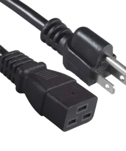 NEMA 5-15P IEC 62320 C19 Power Cord