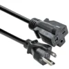 Heavy Duty Appliance Extension Cord NEMA 6-20P plug to NEMA 6-20R T-blade outlet UL listed