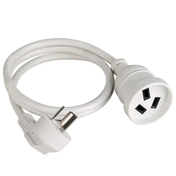 China Outdoor Extension Cord: GB 2099 3-Wire Grounded Plug to 3-Wire Single Outlet (CCC & 3C Certified)