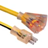 Illuminate and Conquer Your Outdoors with the Flexible Triple Outlet Extension Cord