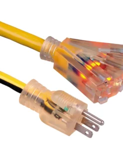Illuminate and Conquer Your Outdoors with the Flexible Triple Outlet Extension Cord