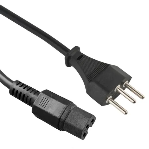 Switzerland Power Cord with High-Temperature IEC C15 Connector