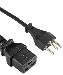 SEV 1011 certified Type J plug for Swiss compatibility and a robust IEC 60320 C19 connector