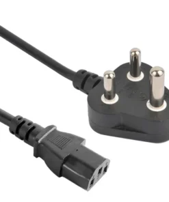 South African Power Cord - SANS 164-1 Plug to IEC 60320 C13 Connector, SABS & VDE Approved