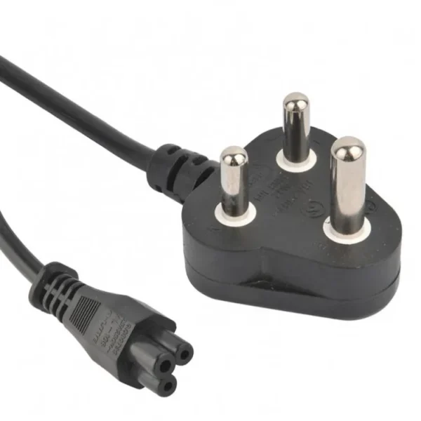 South African Power Cord - SANS 164-1 Plug to IEC 60320 C5 Connector, SABS & VDE Approved