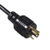 Twist Lock Power Cord NEMA L7-15P 3-Prong 15-Amp 277-Volt Generator Locking Type AC Power Cable, UL listed
