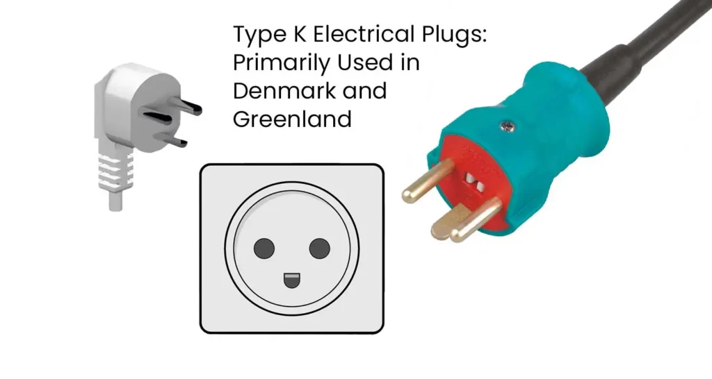 Type K Electrical Plugs Primarily Used in Denmark and Greenland