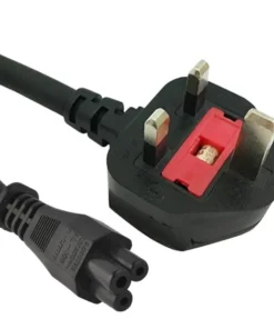 UK Power Cord BS 1363 Type G Plug to IEC 60320 C5 Connector ASTA BSI VDE Certificated