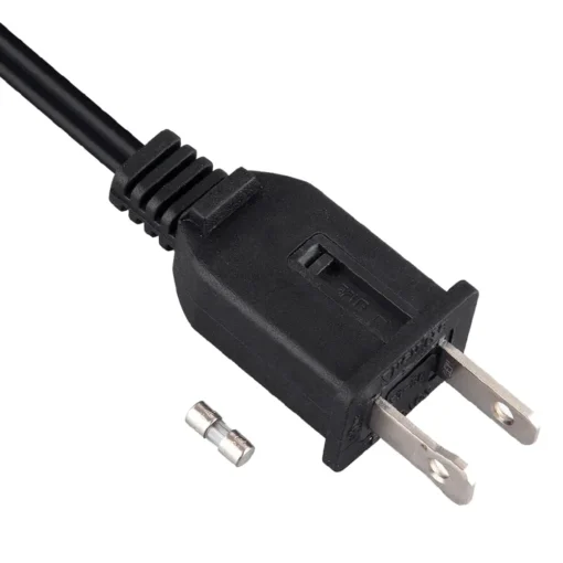 America Power Cord NEMA 1-15P 5 Amp Fuse Plug AC Power Supply Cords Custom Length / Color,UL Listed