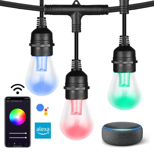 Smart Outdoor String Lights: Illuminate Your Patio with a Symphony of Colors