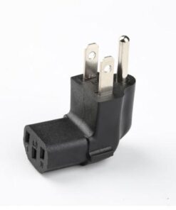 America Adapter NEMA 5-15P to IEC 60320 C13 Angle Receptacle Adapter UL certificated